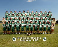 McCollum Football Freshman 2017