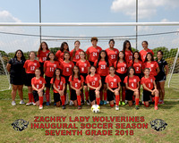 Zachary Girls 7th Grade Soccer 2018