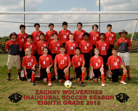 Zachary Boys 8th Grade Soccer 2018