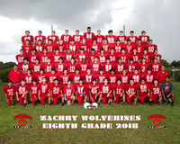 Zachary 8th Grade Football 2018