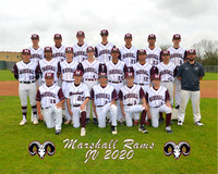 Marshall JV Boys Baseball 2020