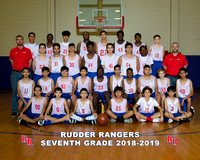 Rudder Boys Basketball Grade 7 2018